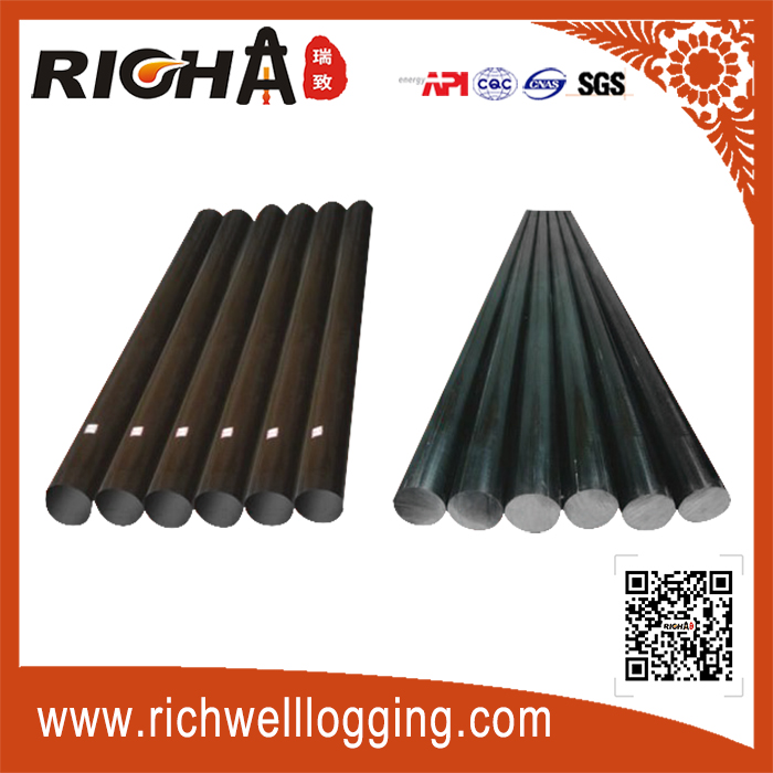 Special insulating rods for logging instruments 